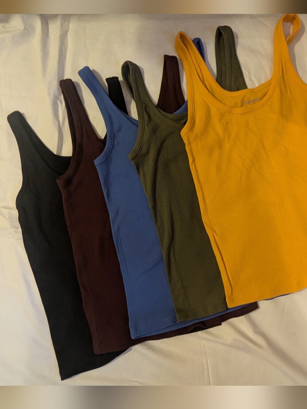 Qty. 5 - Old Navy - Ribbed Tank Tops - Medium